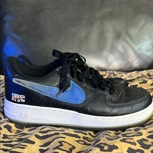 Kith Nike Air Force 1 Black and Blue Men's Shoes size: 5